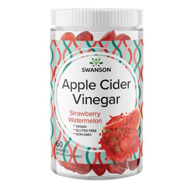 Apple Cider Vinegar - Strawberry-Watermelon 500mg 60 Gummies - Swanson | WestPharmacy.nl