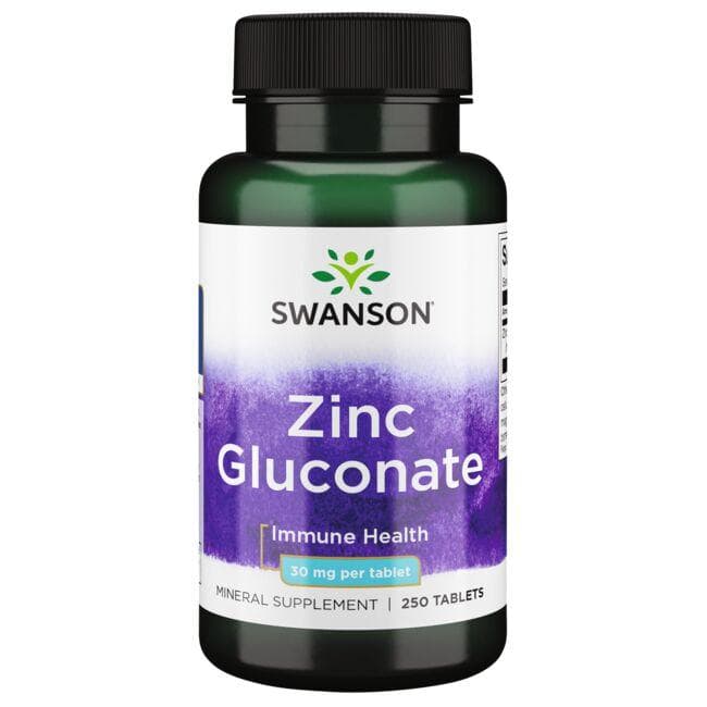 ZINC GLUCONATE 30mg 250 TABS - Swanson | WestPharmacy.nl