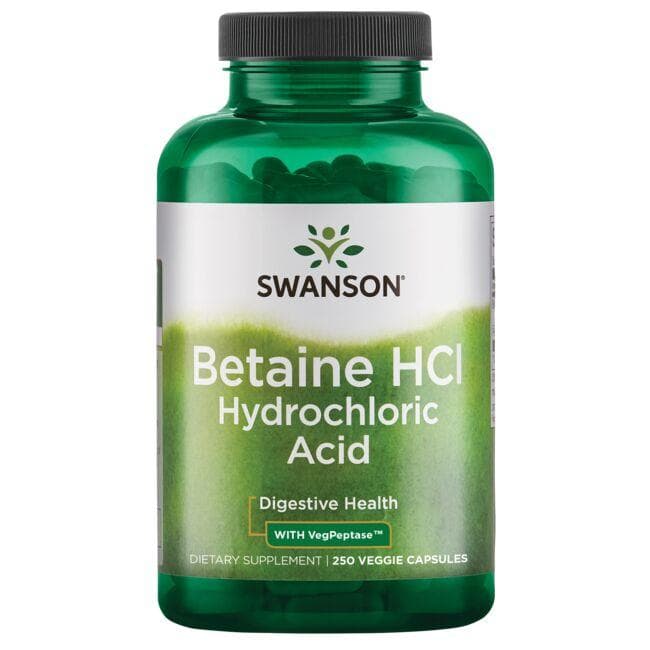 HYDROCHLORIC ACID W/PEPSIN 250 CAPS - Swanson | WestPharmacy.nl