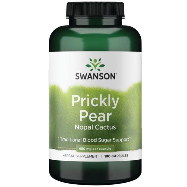 Prickly Pear Nopal Cactus - 650 mg - N180 - Swanson - Vaistine1.lt