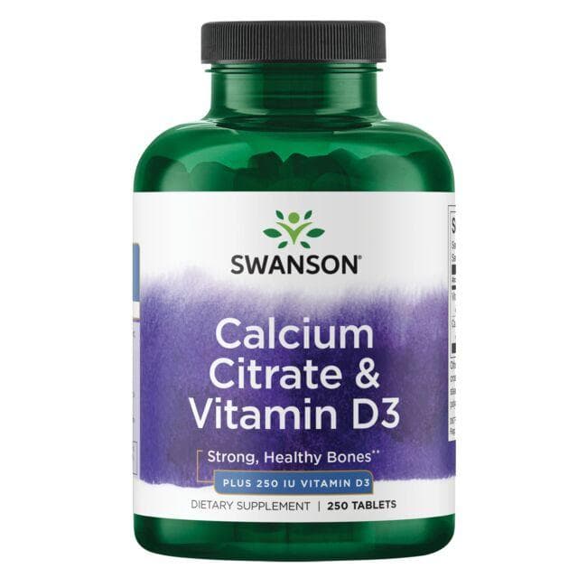 CALCIUM CITRATE WITH VITAMIN D 250 TABS - Swanson | WestPharmacy.nl