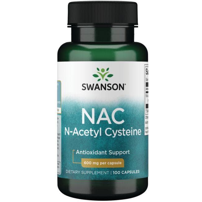 NAC N-Acetyl Cysteine - Kvėpavimo sistemai - 600 mg - N100 - Acetilcisteinas - Swanson - Vaistine1.lt