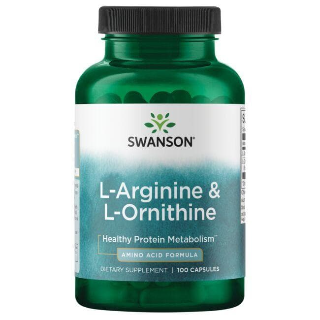 L-ARGININE & L-ORNITHINE 100 CAPS - Swanson | WestPharmacy.nl