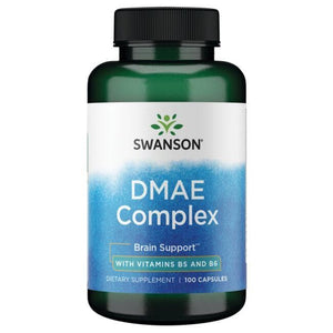 DMAE Complex - Vitamins B5, B6 - Smegenų veiklai - N100 - Swanson - Vaistine1.lt