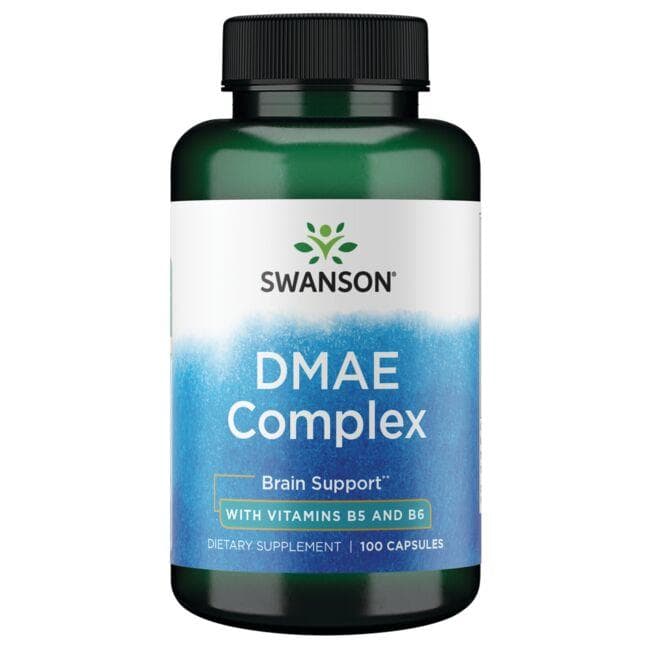 DMAE Complex - Vitamins B5, B6 - Smegenų veiklai - N100 - Swanson - Vaistine1.lt