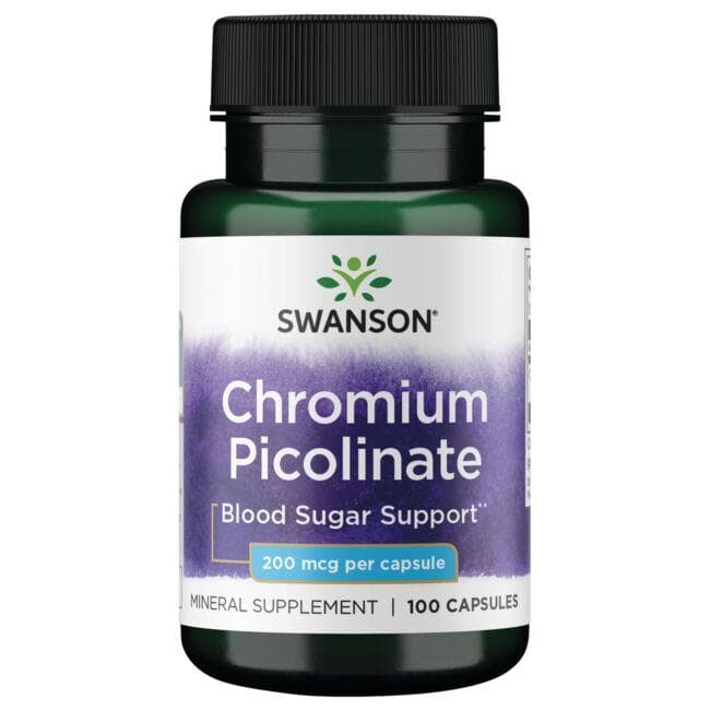 CHROMIUM PICOLINATE 200MCG 100CAPS - Swanson | WestPharmacy.nl