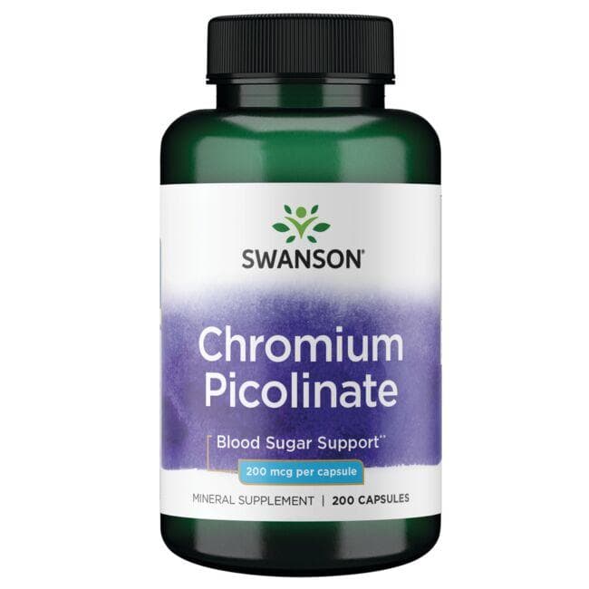 CHROMIUM PICOLINATE 200MCG 200CAPS - Swanson | WestPharmacy.nl