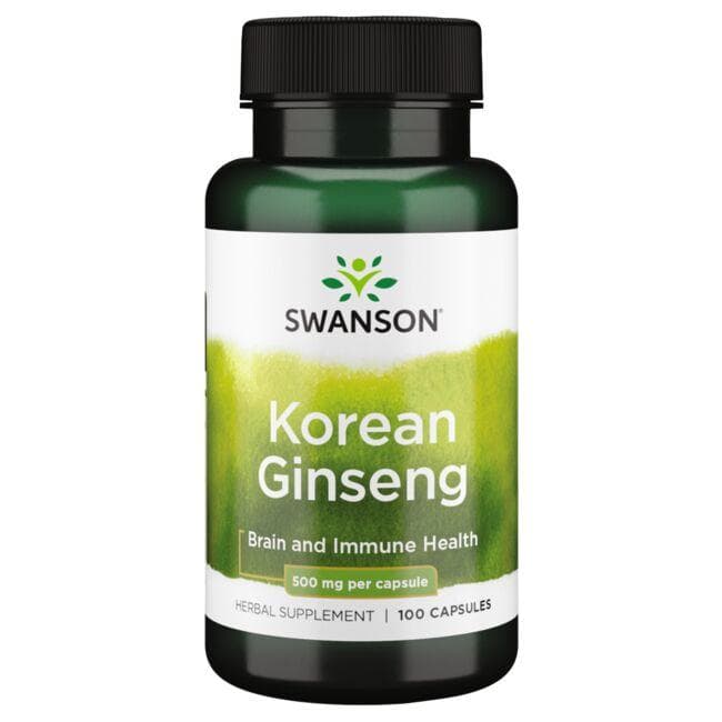 KOREAN GINSENG 500mg 100 CAPS - Swanson | WestPharmacy.nl