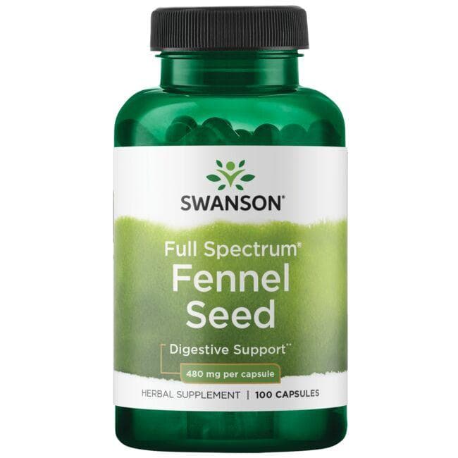 Full Spectrum Fennel Seed 480mg 100 CAPS - Swanson | WestPharmacy.nl