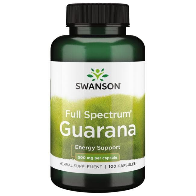 GUARANA 500mg 100 CAPS - Swanson | WestPharmacy.nl