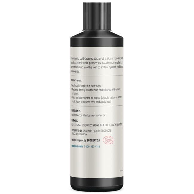 Castor Oil - Drėkinantis ricinos aliejus odai - 473 ml - Swanson - Vaistine1.lt