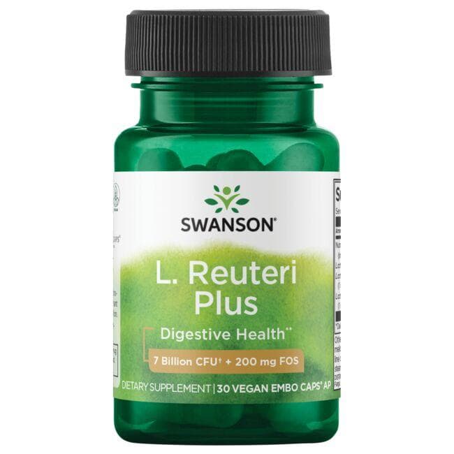 L.REUTERI PLUS 7 Billion CFU - 200mg FOS - 30 VCAPS - Swanson | WestPharmacy.nl