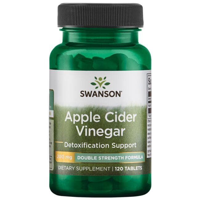 Apple Cider Vinegar - Double Strength 200mg - 120 TABS - Swanson | WestPharmacy.nl