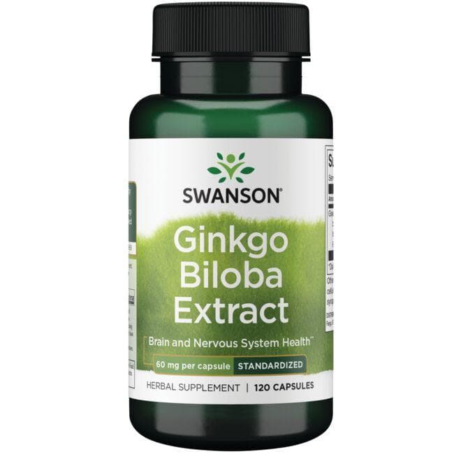 GINKGO BILOBA EXTRACT-STANDARDIZED 120CAPS - Swanson | WestPharmacy.nl