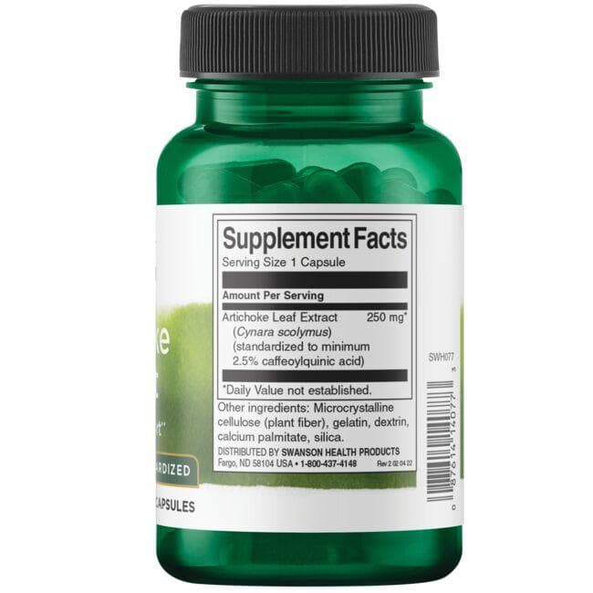 Artichoke Extract - Standardized - 250 mg - N60 - Swanson - Vaistine1.lt