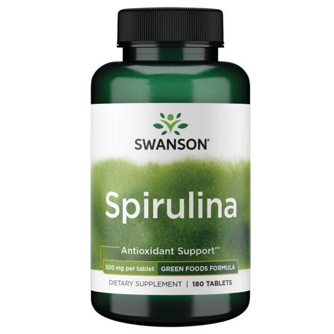 GREENS SPIRULINA 500mg 180 TABS - Swanson | WestPharmacy.nl