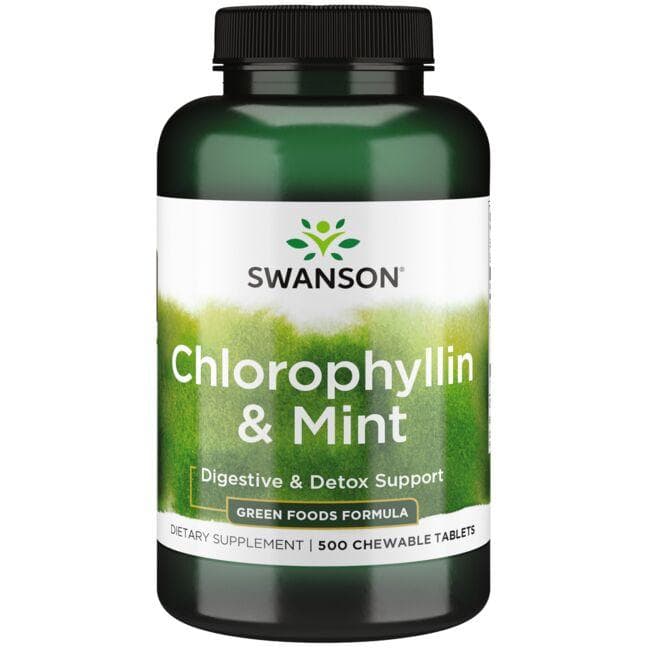 CHLOROPHYLLIN & MINT 500 CHEW TABS - Swanson | WestPharmacy.nl