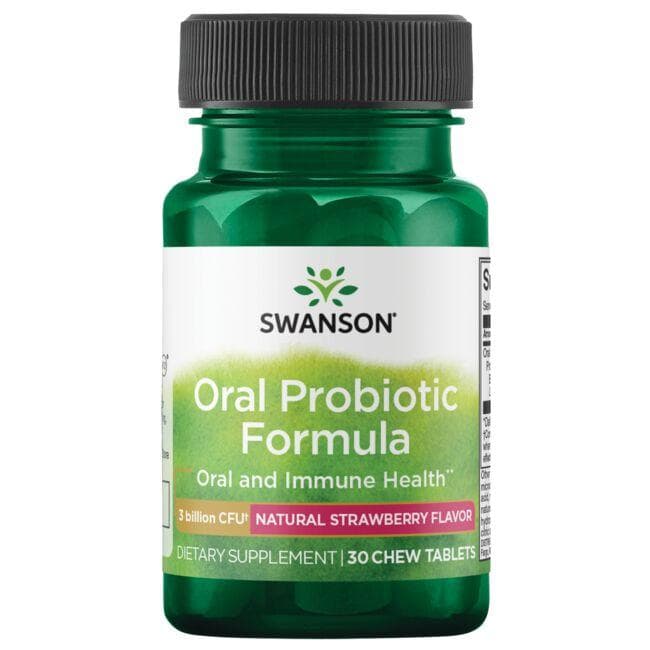 ULTRA ORAL PROBIOTIC STRAWBERRY 30 CHEW TABS - Swanson | WestPharmacy.nl