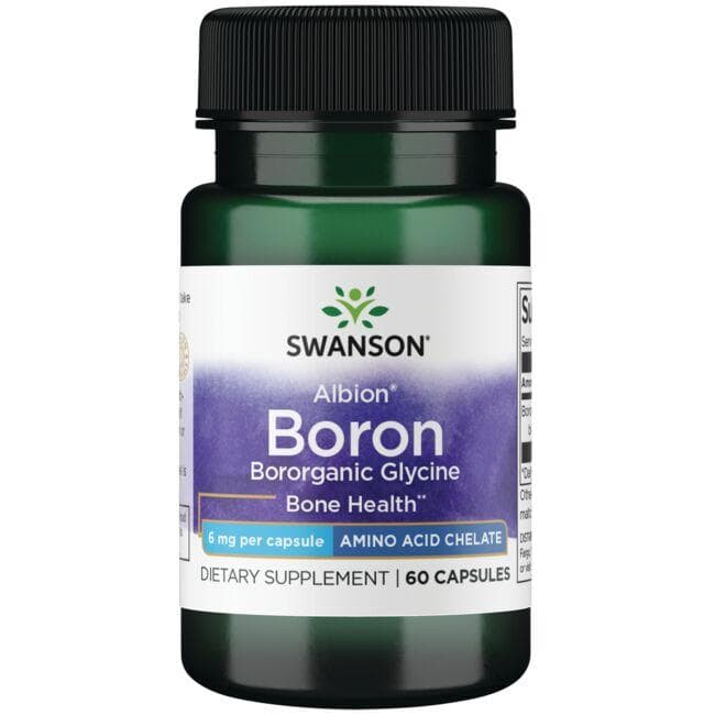 Albion Boron Bororganic Glycine - Kaulams - 6 mg - N60 - Swanson - Vaistine1.lt