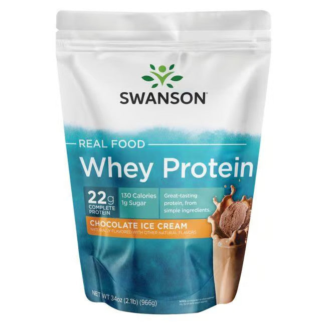 Real Food Whey Protein 22g - Chocolate Ice Cream 966g - Swanson | WestPharmacy.nl