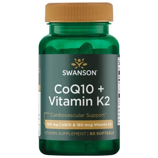 ULTRA COQ10 + VITAMIN K2 60 SGELS - Swanson | WestPharmacy.nl