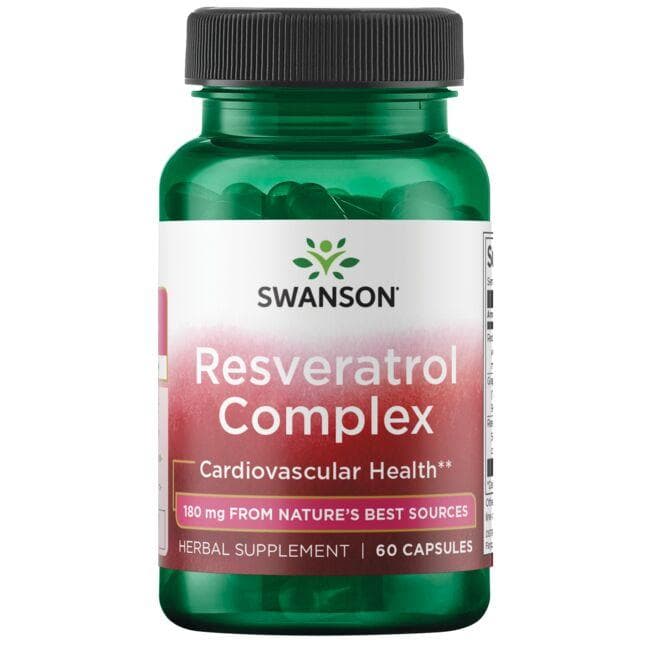 Resveratrol Complex 180mg 60 CAPS - Swanson | WestPharmacy.nl