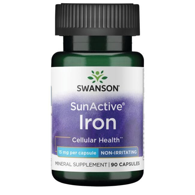 ULTRA SUNACTIVE NON-IRRITATING IRON 90 CAPS - Swanson | WestPharmacy.nl