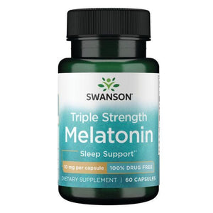 Triple Strength Melatonin - Miegui - 10 mg - N60 - Trigubo stiprumo melatoninas - Swanson - Vaistine1.lt