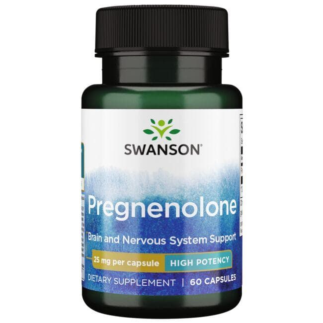 Pregnenolone - High Potency 25mg 60 CAPS - Swanson | WestPharmacy.nl