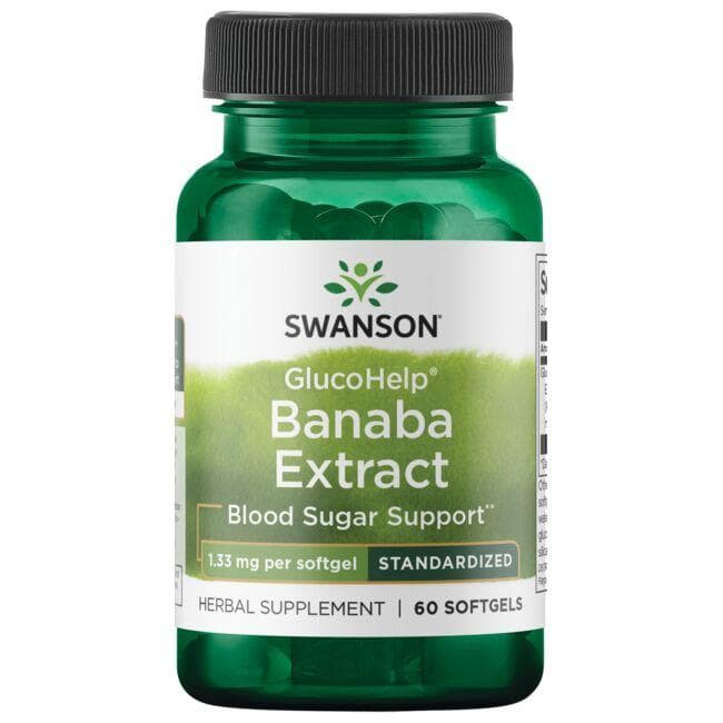 GLUCOHELP BANABA EXTRACT 1.33MG 60 SGELS - Swanson | WestPharmacy.nl