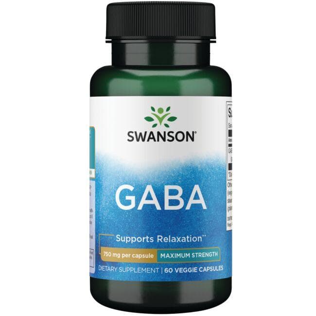 GABA - MAXIMUM STRENGTH 750mg 60 CAPS - Swanson | WestPharmacy.nl