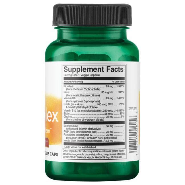 Activated B-Complex - Energijai - N60 - Swanson - Vaistine1.lt