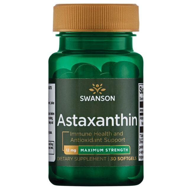 Astaxanthin - Max Strength 12mg 30 SGELS - Swanson | WestPharmacy.nl