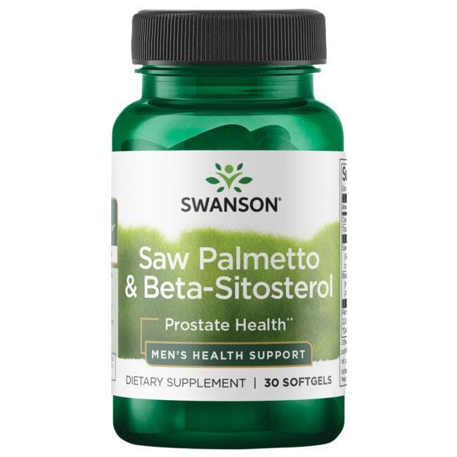Saw Palmetto & Beta Sitosterol 30 SGELS - Swanson | WestPharmacy.nl