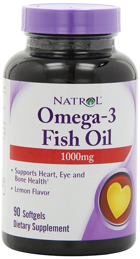Omega-3 Fish Oil, 1000mg - 90 softgels - Natrol - Vaistine1.lt - WestPharmacy.eu