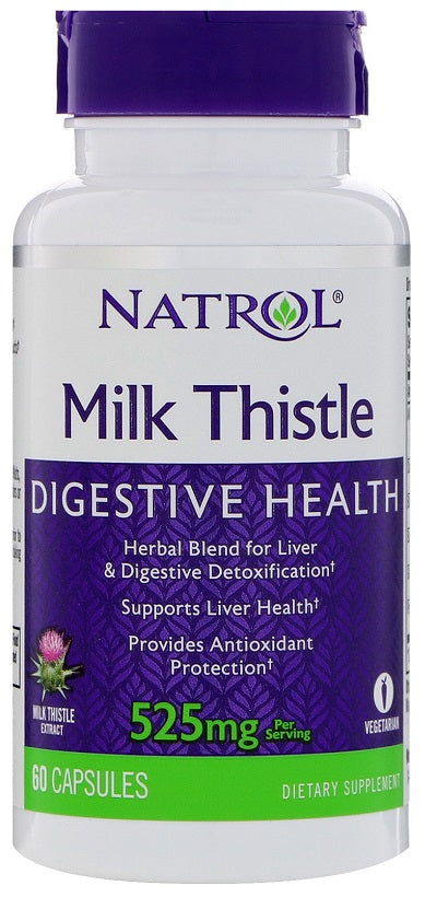 Milk Thistle, 525mg - 60 caps - Natrol - Vaistine1.lt - WestPharmacy.eu
