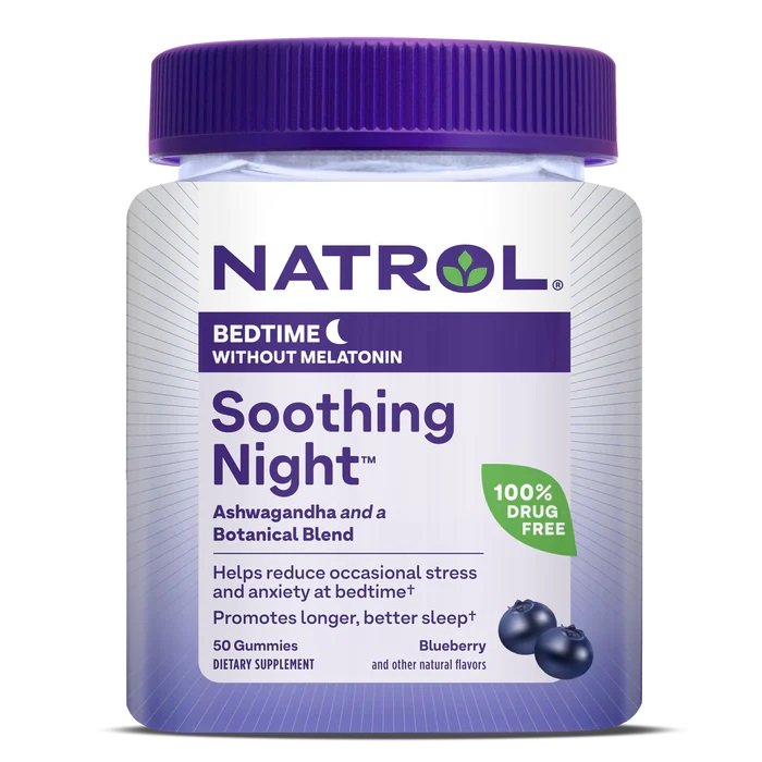 Soothing Night, Blueberry - 50 gummies - Natrol - Vaistine1.lt - WestPharmacy.eu