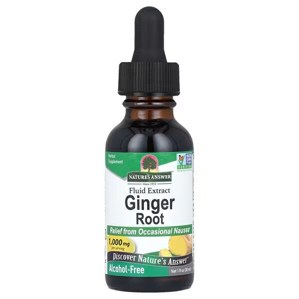 Ginger Root, 1000mg - 30 ml. - Nature's Answer - Vaistine1.lt - WestPharmacy.eu