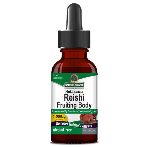 Reishi Fruiting Body, 1000mg - 30 ml. - Nature's Answer - Vaistine1.lt - WestPharmacy.eu