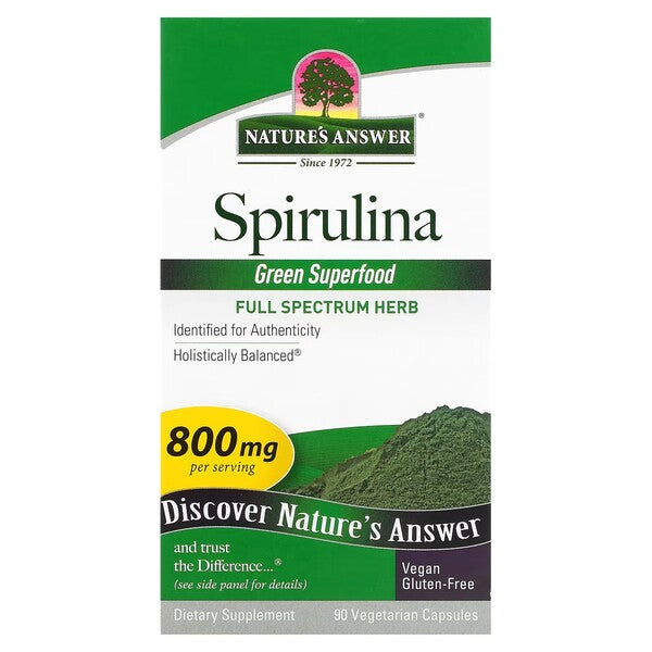 Spirulina, 800mg - 90 vcaps - Nature's Answer - Vaistine1.lt - WestPharmacy.eu