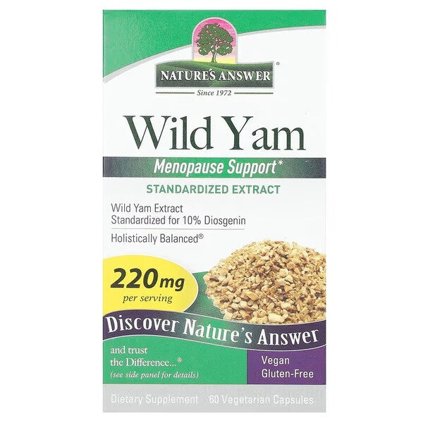 Wild Yam, 220mg - 60 vcaps - Nature's Answer - Vaistine1.lt - WestPharmacy.eu