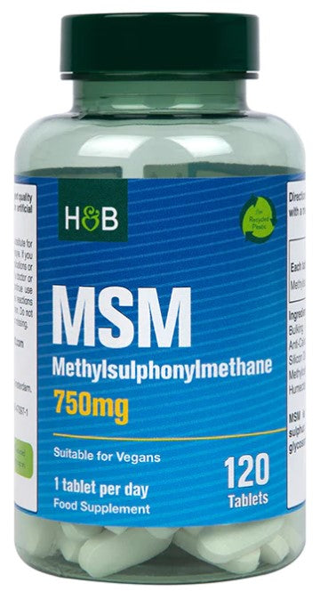 MSM, 750mg - 120 tabs - Holland & Barrett | WestPharmacy.nl - Joint Support