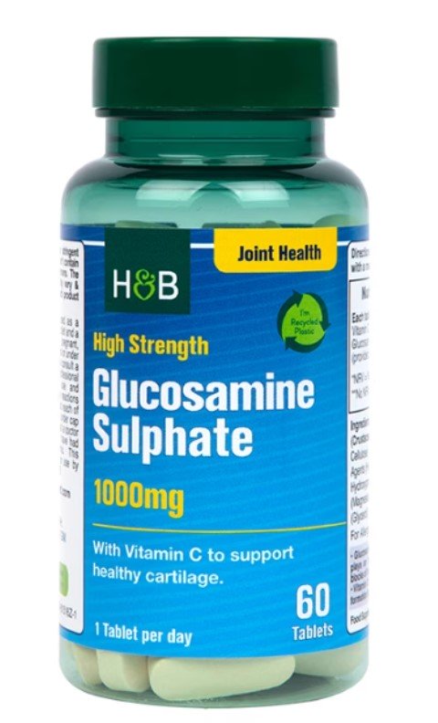 Glucosamine Sulphate, 1000mg - 60 tablets - Holland & Barrett | WestPharmacy.nl - Joint Support