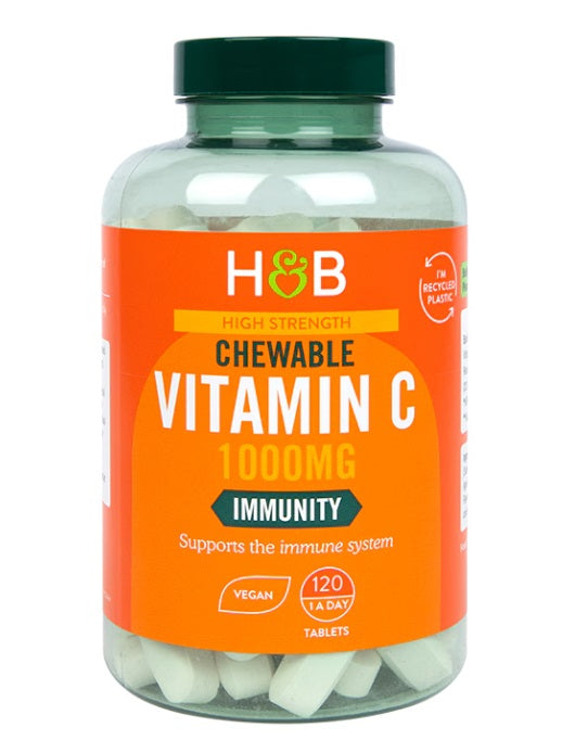 High Strength Chewable Vitamin C, 1000mg - 120 tabs - Holland & Barrett | WestPharmacy.nl - Vitamins