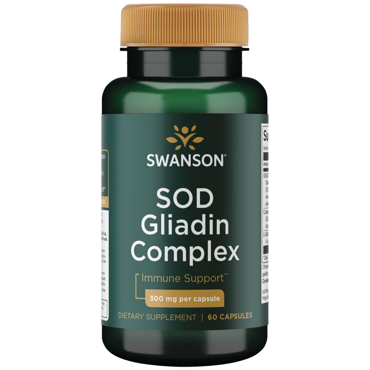 SOD Gliadin Complex 300mg 60 CAPS - Swanson | West Pharmacy