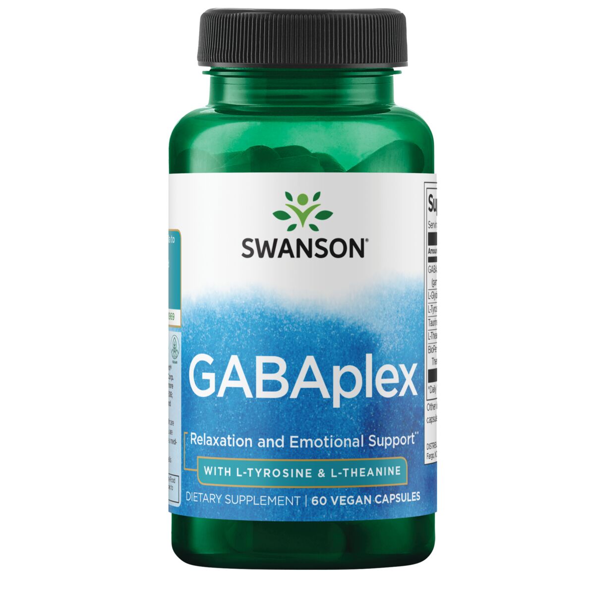 Gabaplex with L-Tyrosine & L-Theanine 60 VCAPS - Swanson | West Pharmacy
