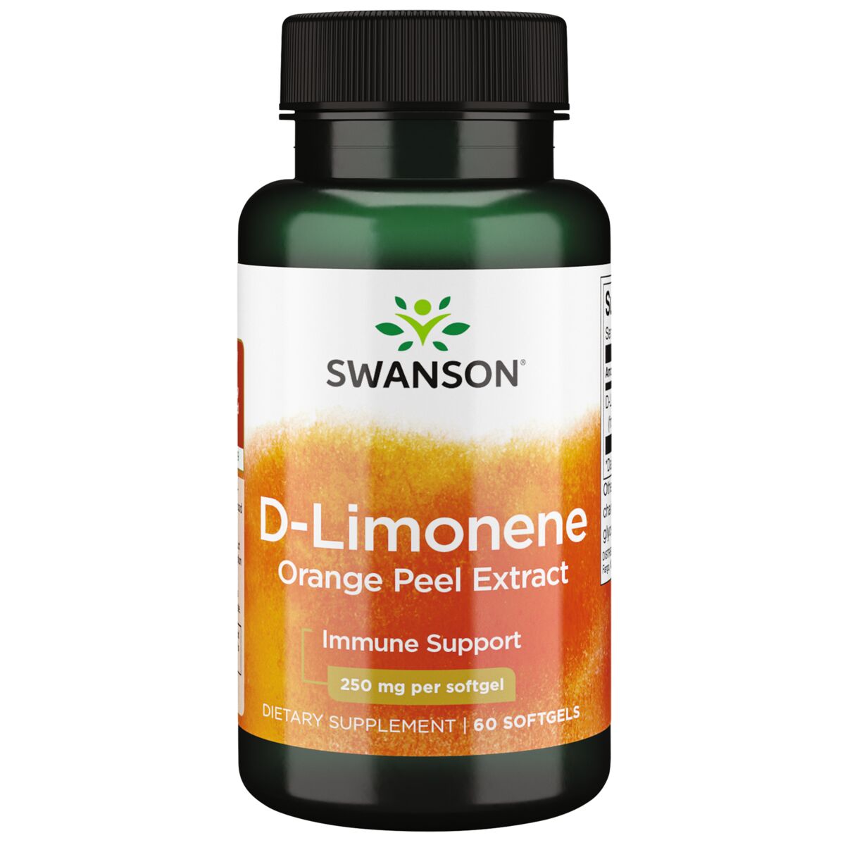 D-Limonene Orange Peel Extract 250mg 60 SGELS - Swanson | West Pharmacy