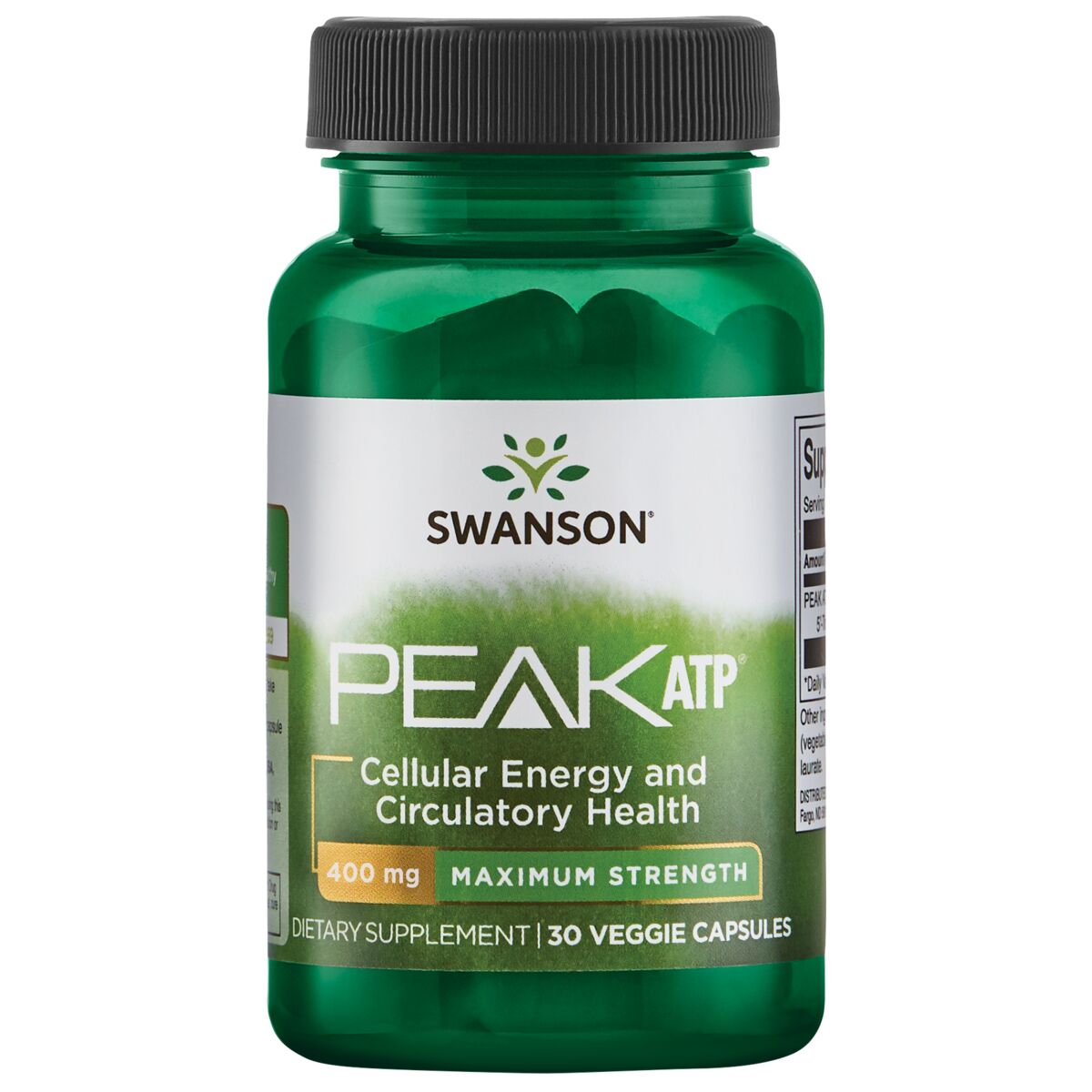 Peak Atp - Maximum Strength 400mg 30 VCAPS - Swanson | West Pharmacy