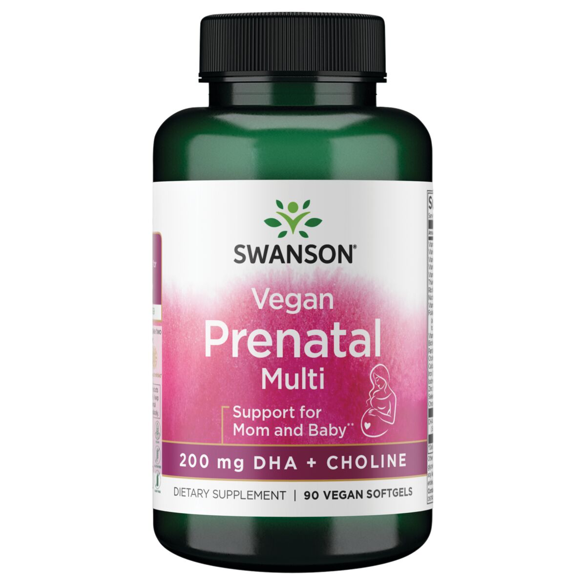 Vegan Prenatal Multi -200mg DHA + Choline 90 VGELS - Swanson | West Pharmacy