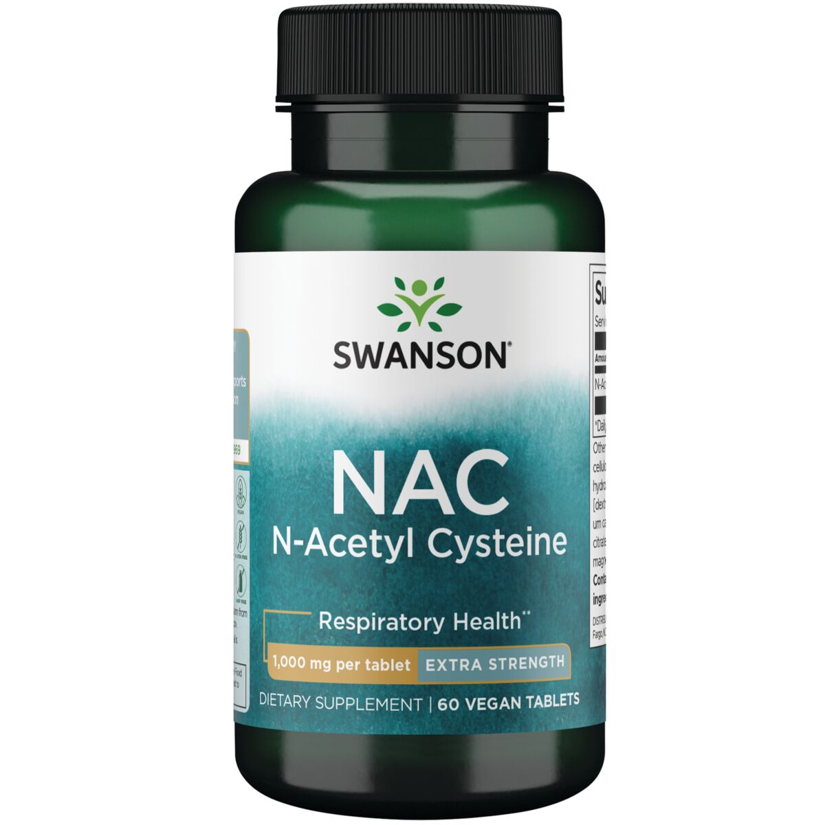 Swandon NAC N-Acetyl Cysteine - Extra Strength 1000mg 60 VTABS - Swanson | West Pharmacy